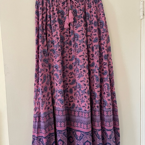 Spell & The Gypsy Collective Journey Midi Skirt in Mulberry, Size Medium - Picture 5 of 8